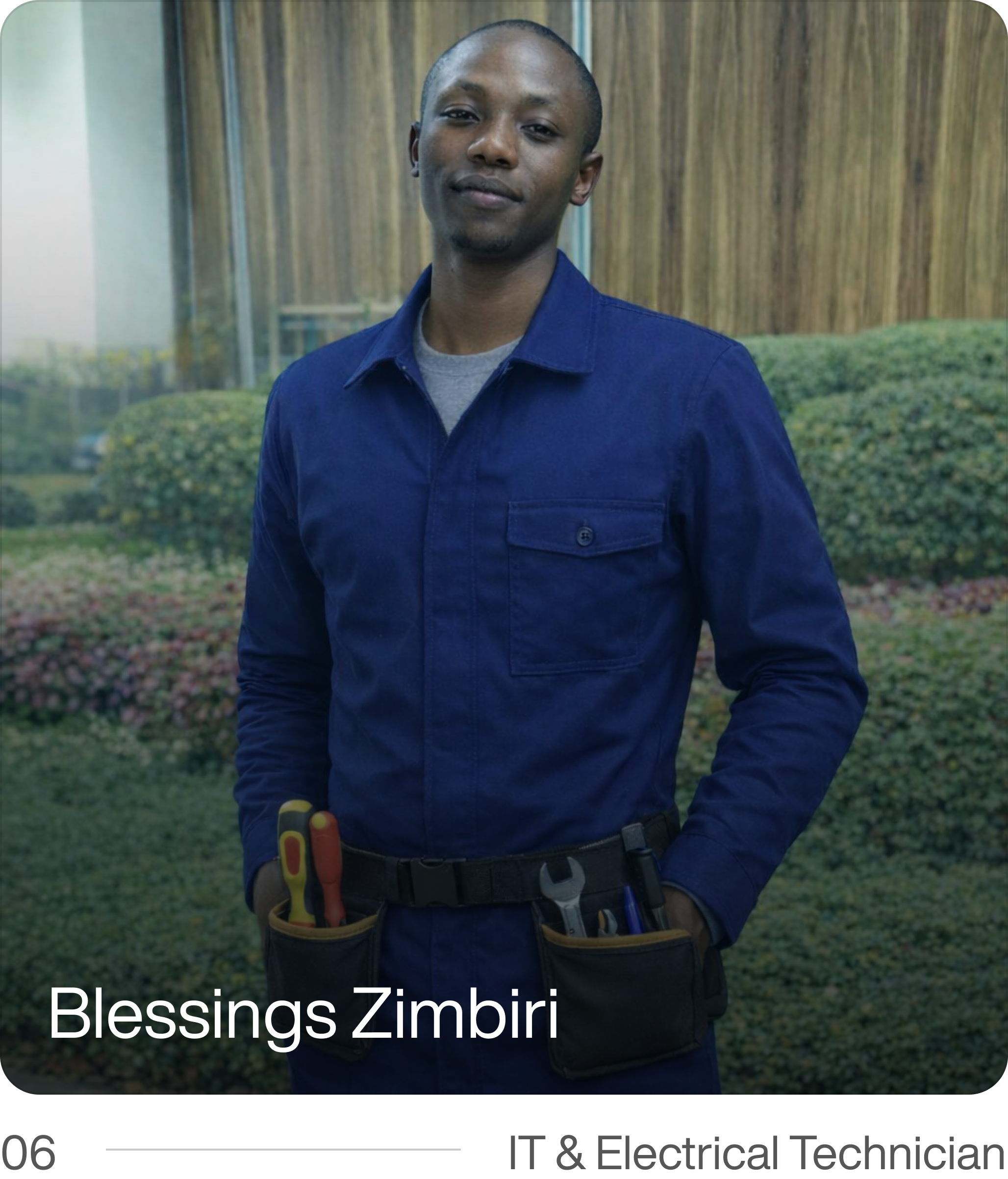 Blessings, Electrical Technician